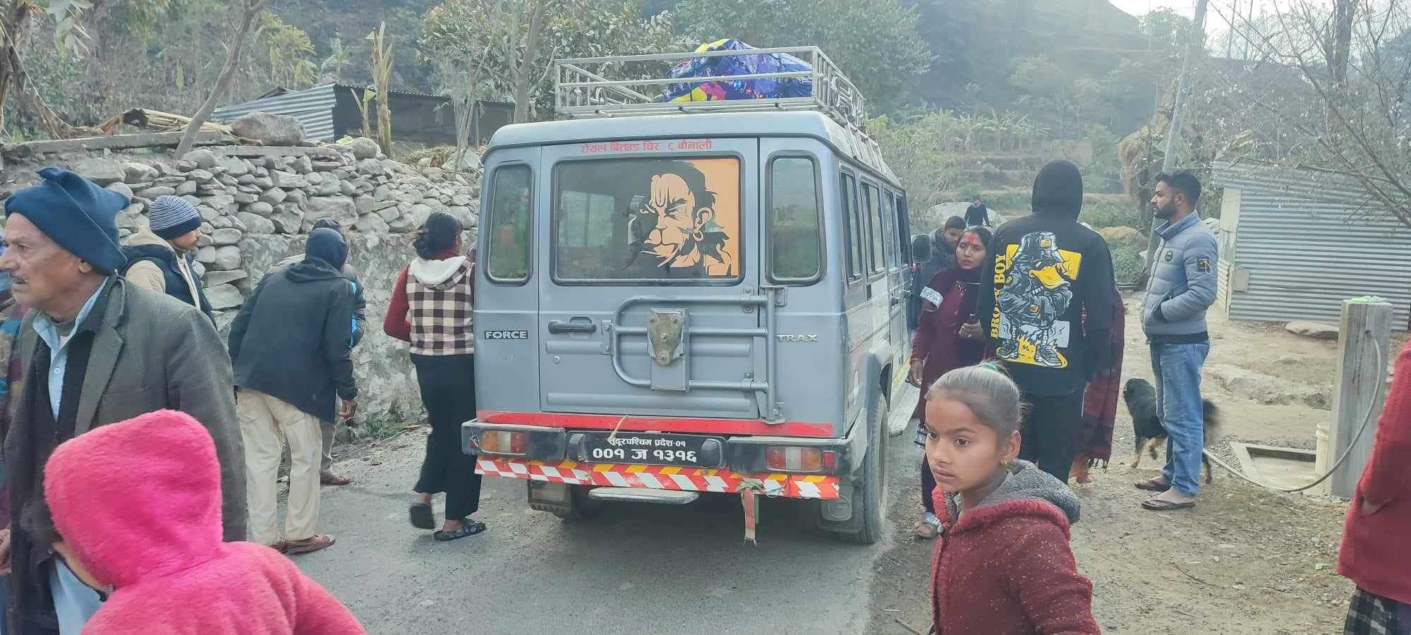 बझाङमा जिपको ठक्करबाट महिलाको मृत्यु