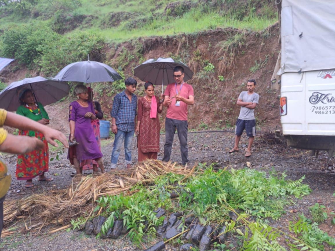 बृक्षाराेपण कार्यक्रम सम्पन्न