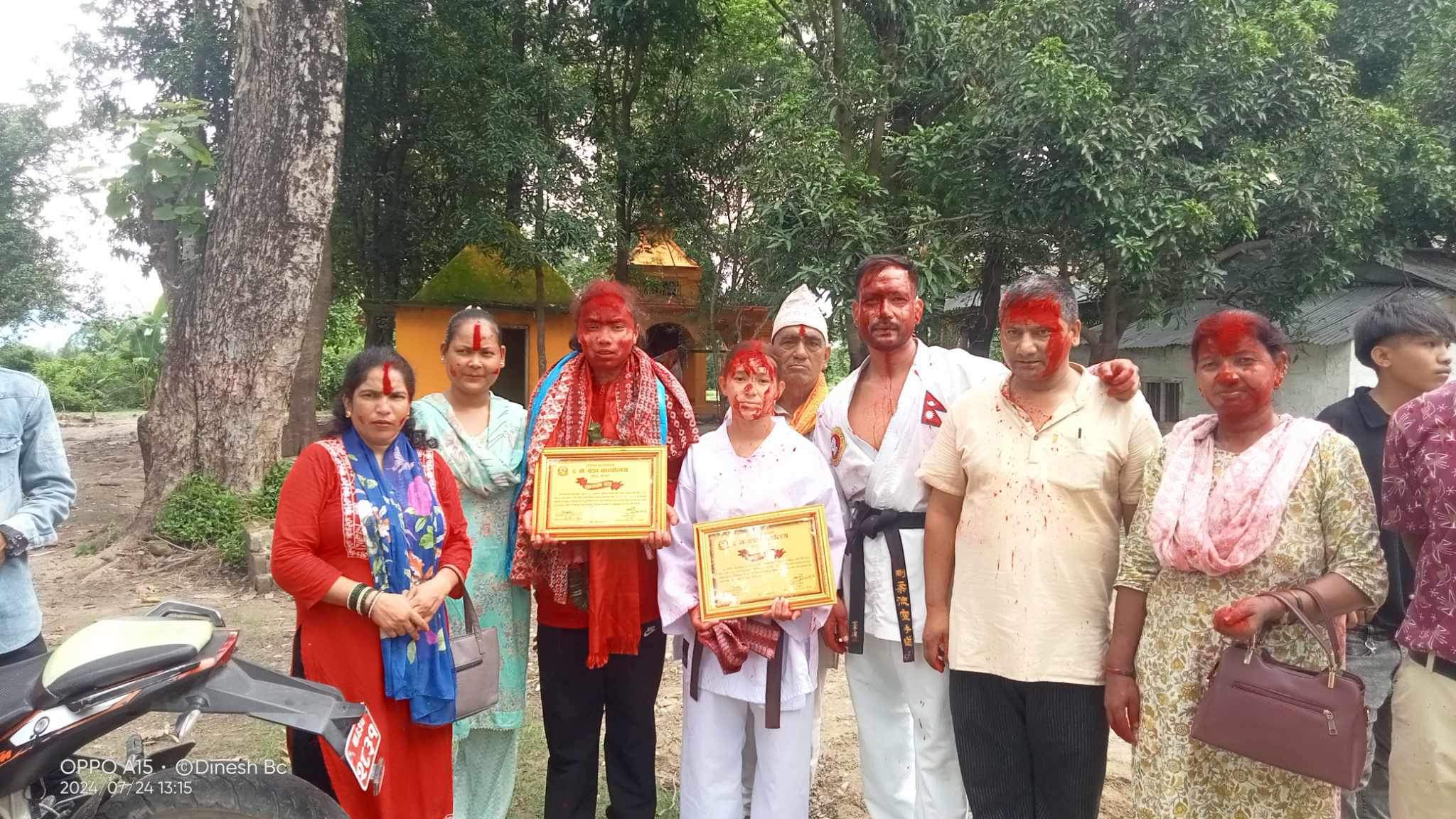 आठौँ एसियन कराँते प्रतियोगितामा स्वर्ण पदक बिजेता गौरिगंगाकि मनिषालाई सम्मान