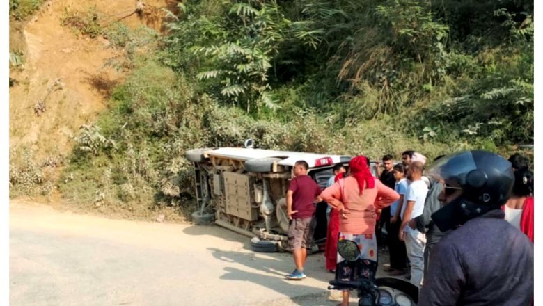 पाल्पामा गाडी दुर्घटनामा पाँच घाइते