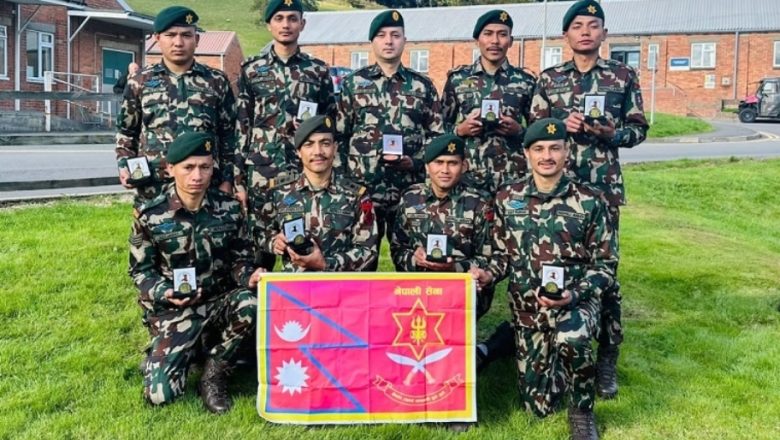 बेलायतमा सञ्चालन भएको ‘अभ्यास क्याम्ब्रियन गस्ती’ मा नेपाली सेनालाई स्वर्ण पदक