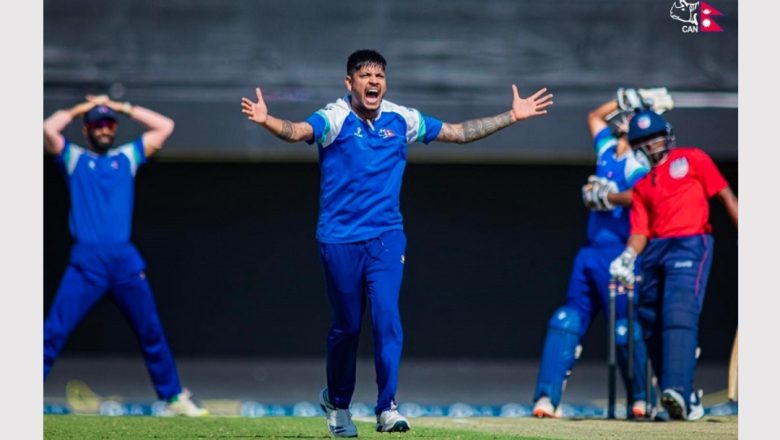 अमेरिकाको ‘ए’ टोलीसँग नेपाल ४ विकेटले पराजित