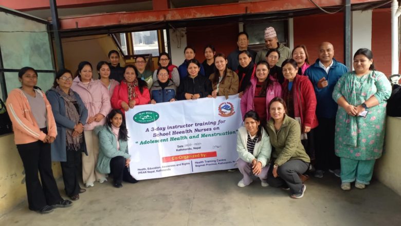 किशोर स्वास्थ्य तथा महिनावारी व्यवस्थापन तालिम सम्पन्न, पूर्वमन्त्री भानुभक्त जोशीको विशेष उपस्थिति