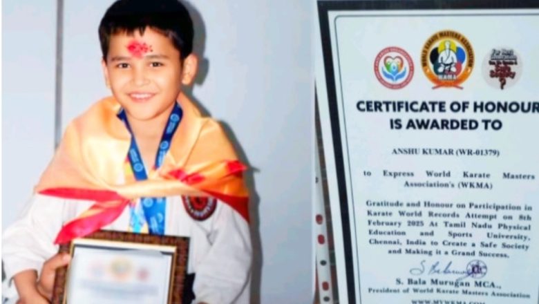 बझाङका ९ वर्षीय खड्काको करातेमा विश्व कीर्तिमान