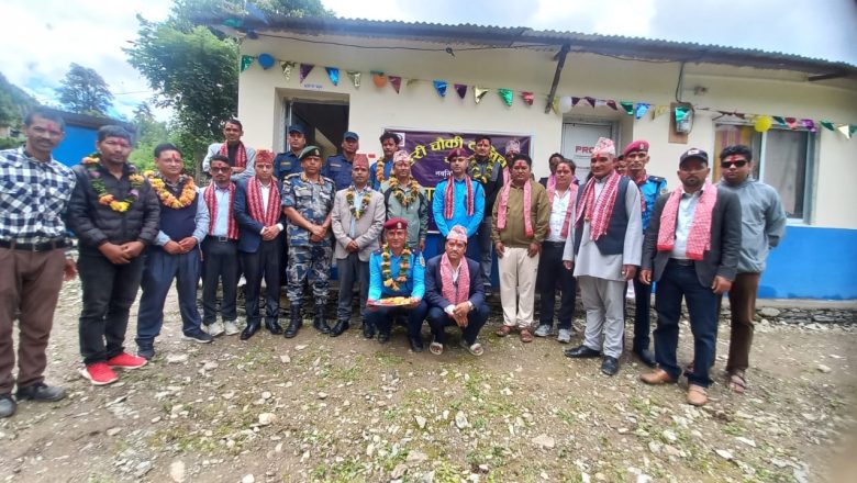 सुर्मा गाउँपालिकामा नयाँ प्रहरी भवन उद्घाटन