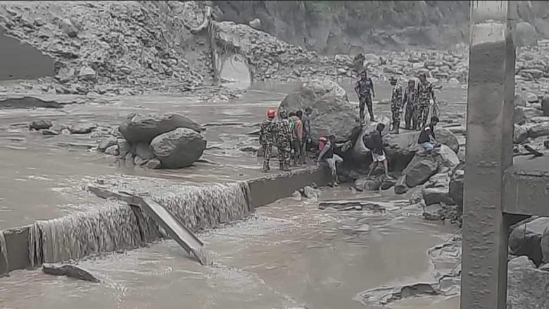 रसुवा बाढी अपडेट : चिनियाँ नागरिकसहित १९ बेपत्ता, ९ को शव भेटियो
