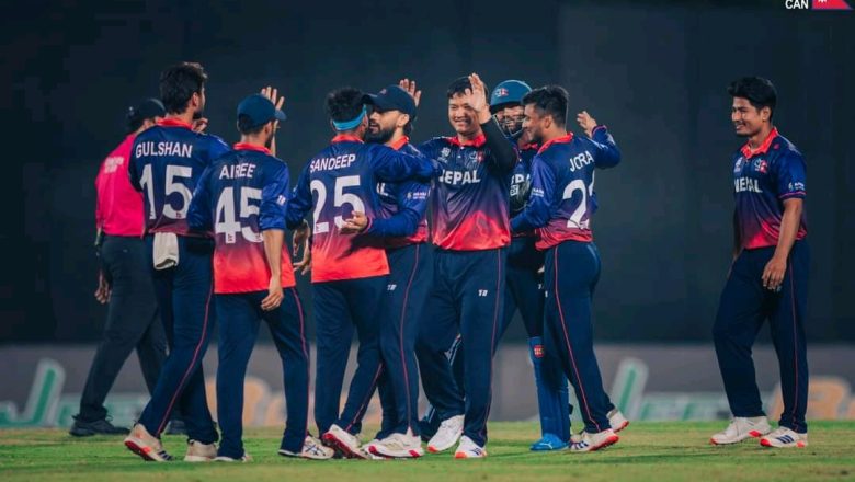 टी- २० छनोटमा नेपालको लगातार दोस्रो जित, कतार पाँच रनले पराजित