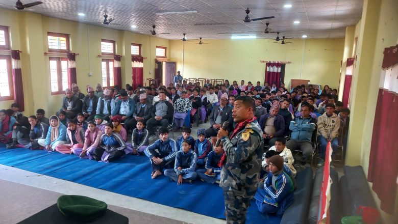 विद्यार्थीलाई लागु औषधबाट बच्न सचेतना कार्यक्रम सम्पन्न