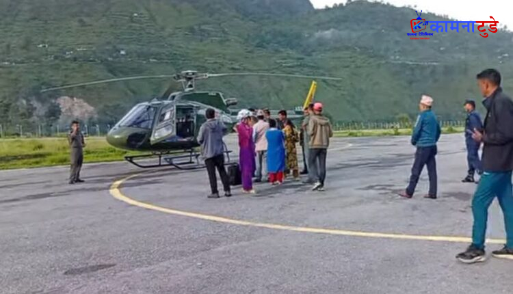 बझाङ जिप दुर्घटना : ६ गम्भीर घाइतेलाई नेपाली सेनाको हेलिकप्टरबाट नेपालगञ्ज लगियो